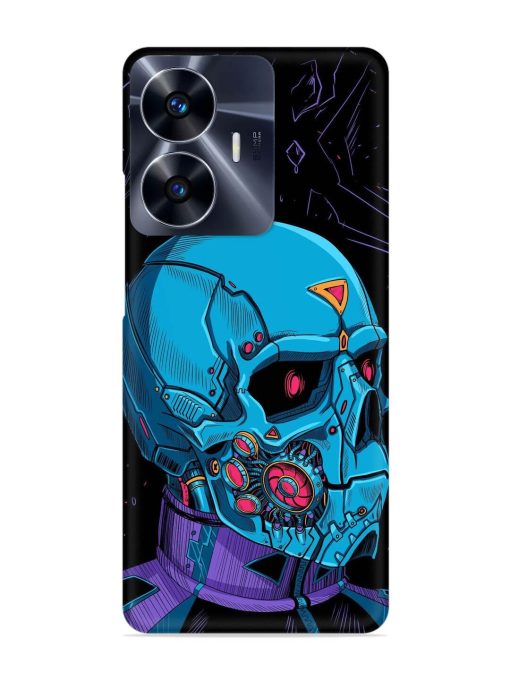 Skull Robo Vector Snap Case for Realme C55 Zapvi