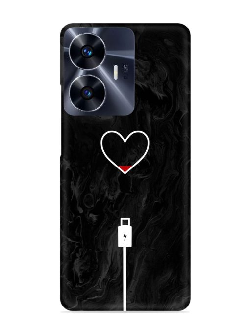 Heart Charging Vector Snap Case for Realme C55 Zapvi