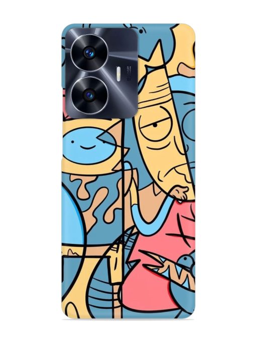 Silly Face Doodle Snap Case for Realme C55 Zapvi