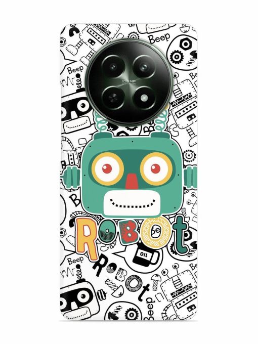 Robot Modern Seamless Pattern Snap Case for Realme C65 (5G) Zapvi