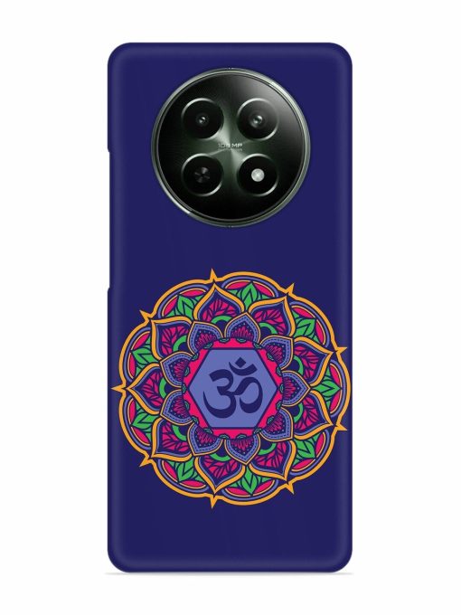 Om Mandala Art Blue Snap Case for Realme C65 (5G)