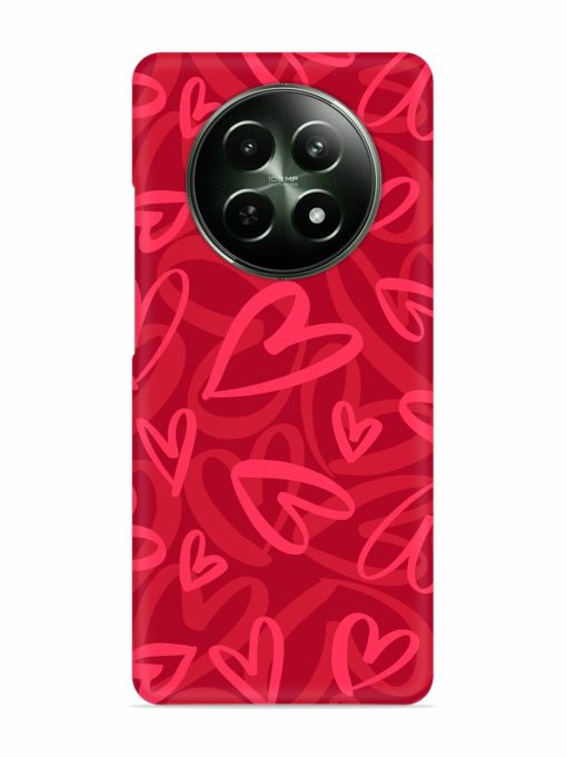 Seamless Romantic Pattern Snap Case for Realme C65 (5G)