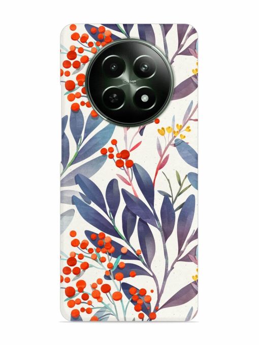 Seamless Floral Pattern Snap Case for Realme C65 (5G)