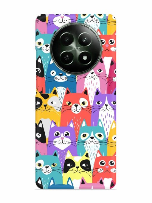 Funny Cartoon Cats Snap Case for Realme C65 (5G)