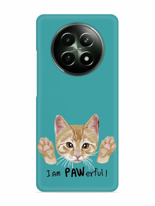 Typography Slogan Cat Snap Case for Realme C65 (5G) Zapvi