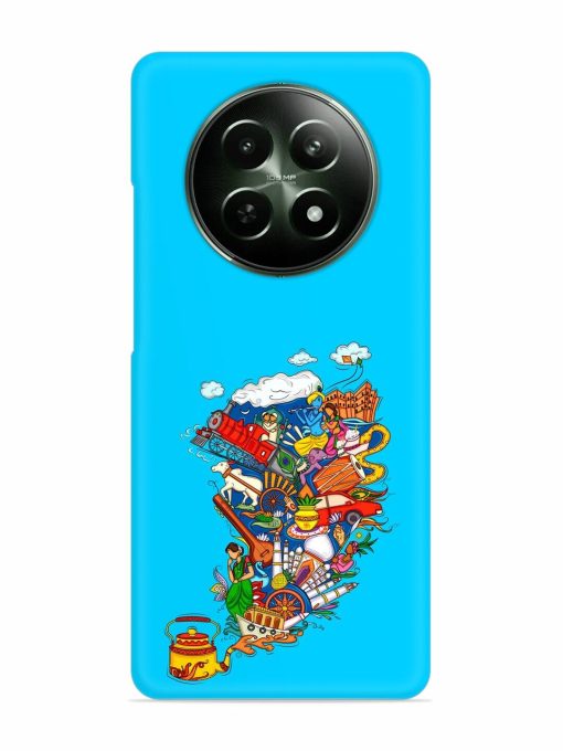 Vector Design Indian Snap Case for Realme C65 (5G) Zapvi