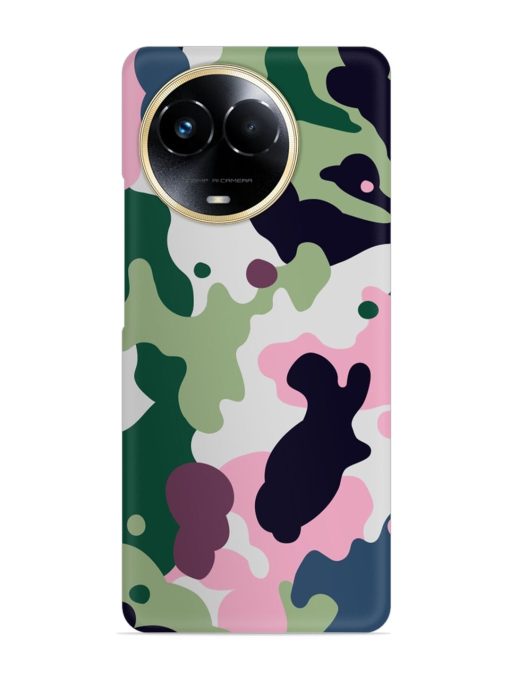 Seamless Funky Camouflage Snap Case for Realme C67 (5G)