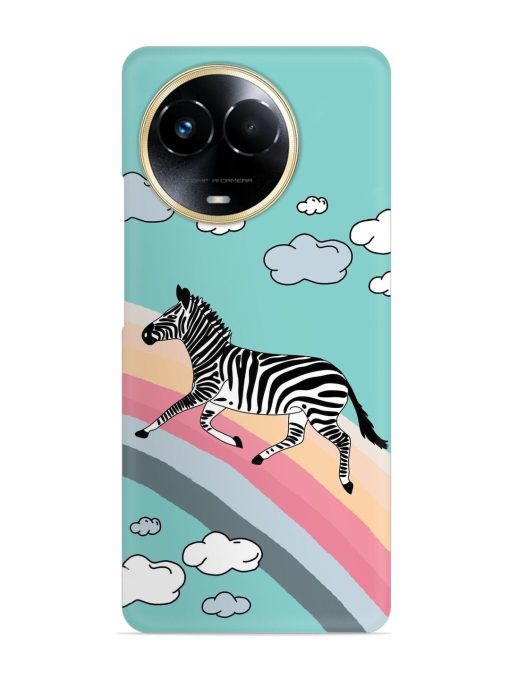 Running Zebra Snap Case for Realme C67 (5G) Zapvi