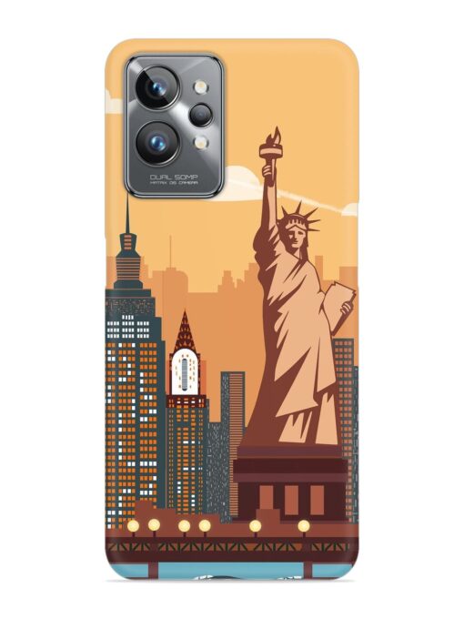 New York Statue Of Liberty Architectural Scenery Snap Case for Realme Gt 2 Pro