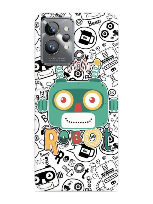 Robot Modern Seamless Pattern Snap Case for Realme Gt 2 Pro