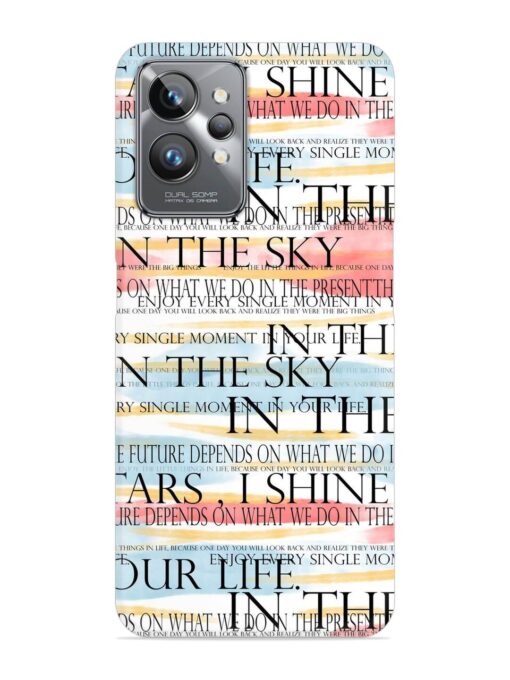 Seamless Slogans Pattern Snap Case for Realme Gt 2 Pro