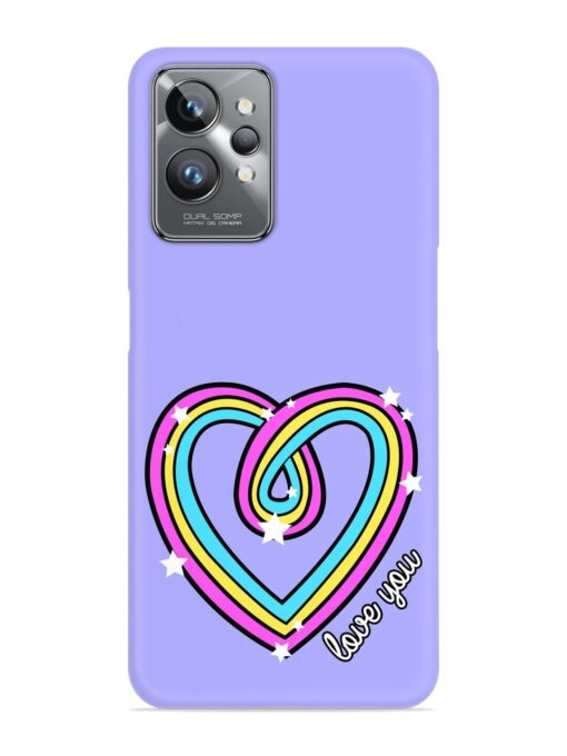 Colorful Rainbow Heart Snap Case for Realme Gt 2 Pro