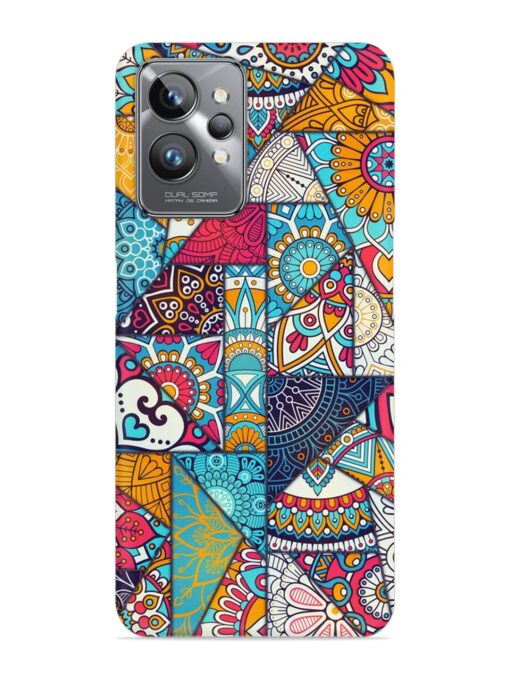 Patchwork Pattern Vintage Snap Case for Realme Gt 2 Pro