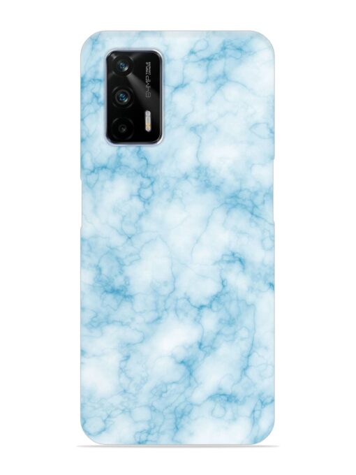 Blue White Natural Marble Snap Case for Realme Gt (5G)