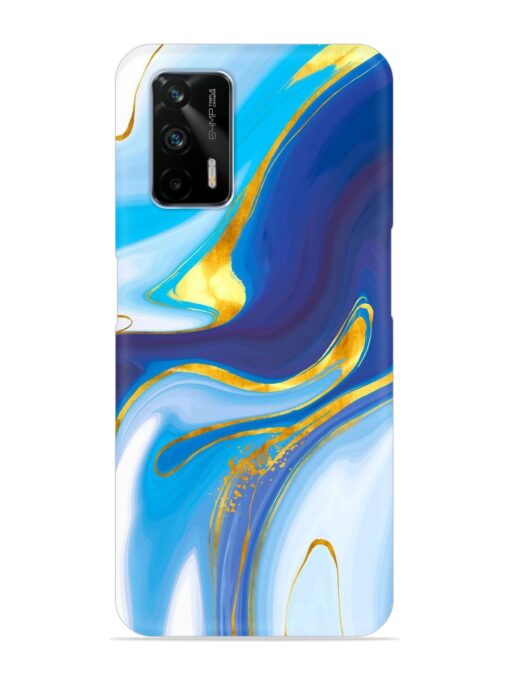 Watercolor Background With Golden Foil Snap Case for Realme Gt (5G)