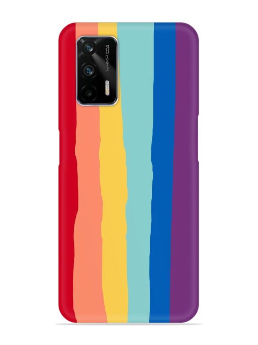 Rainbow Genuine Liquid Snap Case for Realme Gt (5G) Zapvi