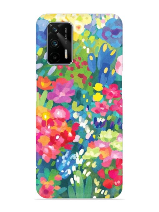 Watercolor Flower Art Snap Case for Realme Gt (5G)