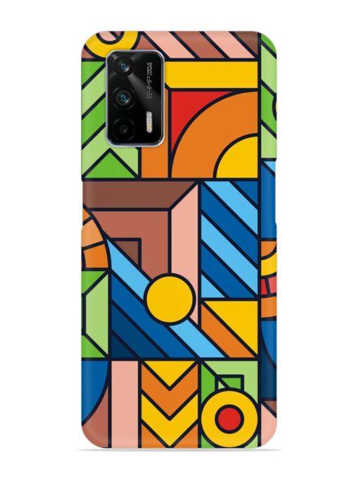 Colorful Geometric Snap Case for Realme Gt (5G) Zapvi