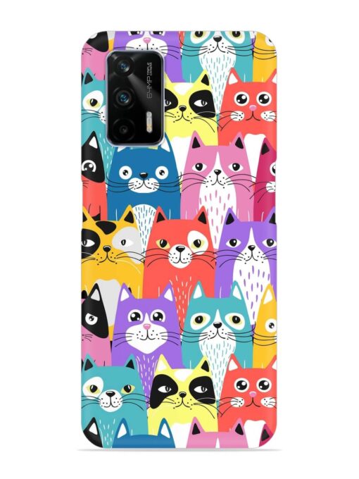 Funny Cartoon Cats Snap Case for Realme Gt (5G) Zapvi