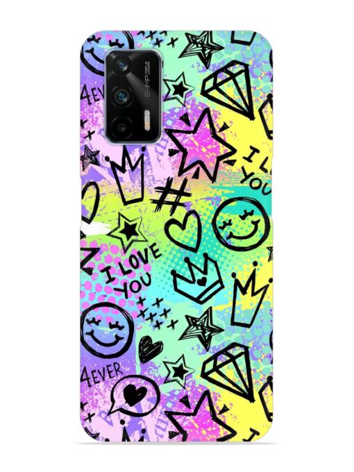 Bright Seamless Pattern Snap Case for Realme Gt (5G)