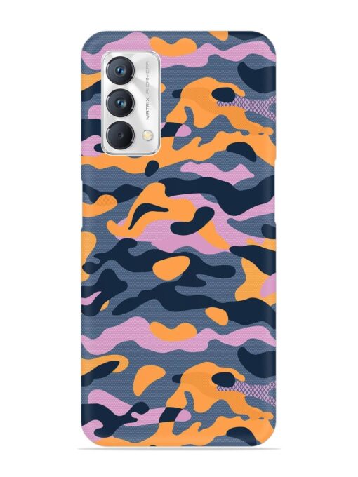 Camouflage Army Military English Orange Art Snap Case for Realme Gt Master Edition