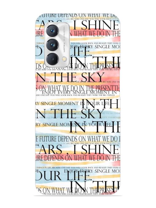 Seamless Slogans Pattern Snap Case for Realme Gt Master Edition