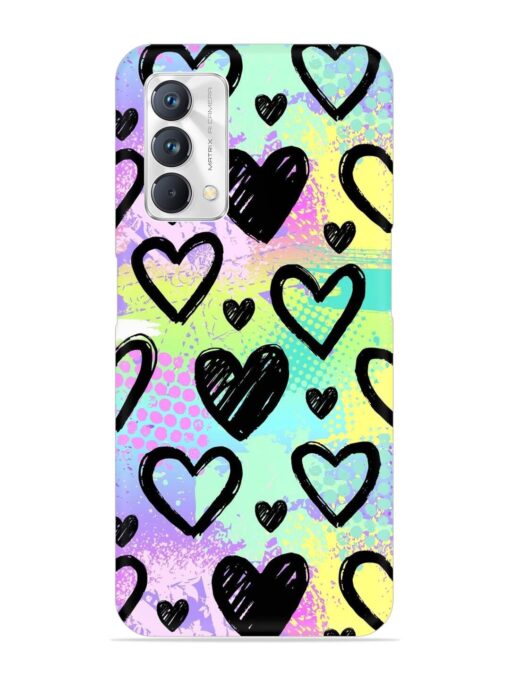 Bright Pattern Hearts Snap Case for Realme Gt Master Edition