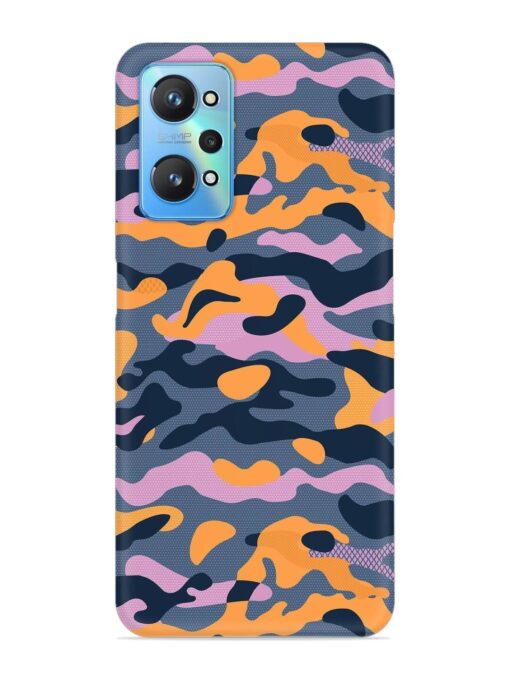 Camouflage Army Military English Orange Art Snap Case for Realme Gt Neo 2 Zapvi