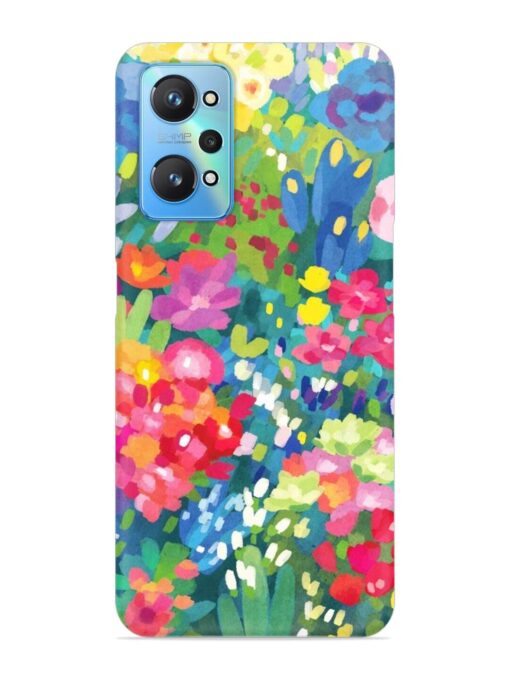 Watercolor Flower Art Snap Case for Realme Gt Neo 2