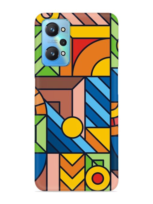 Colorful Geometric Snap Case for Realme Gt Neo 2 Zapvi