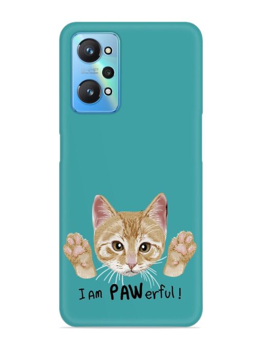 Typography Slogan Cat Snap Case for Realme Gt Neo 2