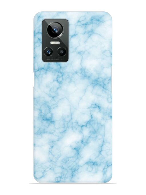 Blue White Natural Marble Snap Case for Realme Gt Neo 3