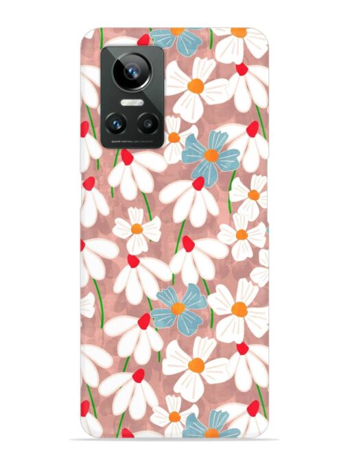 Abstract Petal Flowers Snap Case for Realme Gt Neo 3 Zapvi