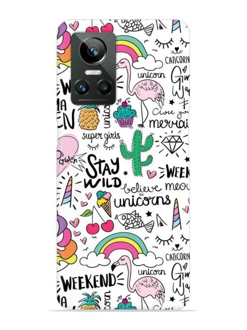 Unicorn Ice Cream Snap Case for Realme Gt Neo 3 Zapvi