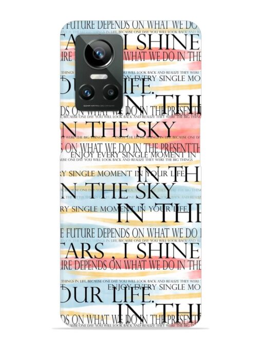 Seamless Slogans Pattern Snap Case for Realme Gt Neo 3 Zapvi