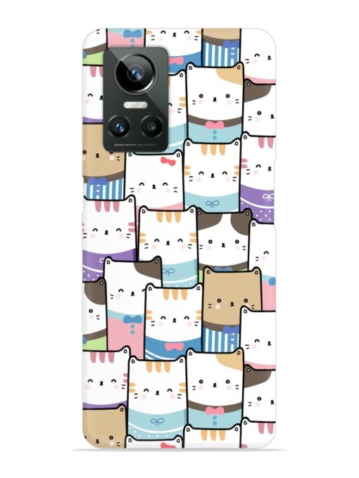 Cute Adorable Cat Snap Case for Realme Gt Neo 3