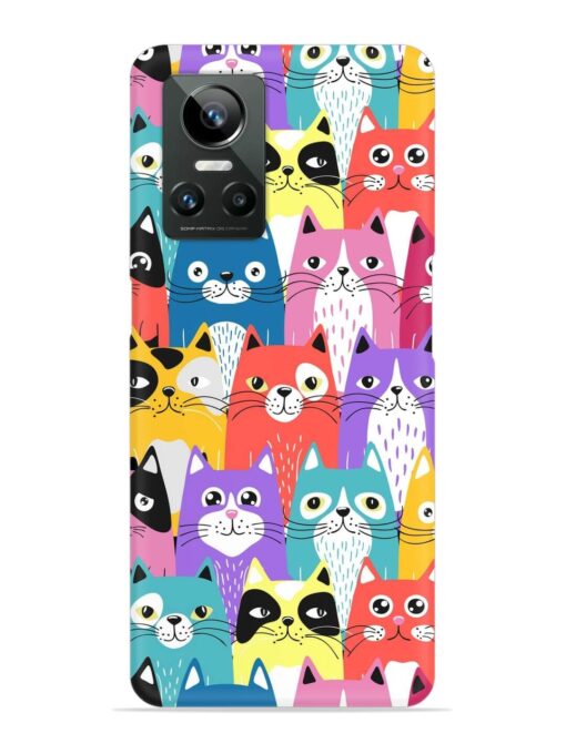 Funny Cartoon Cats Snap Case for Realme Gt Neo 3