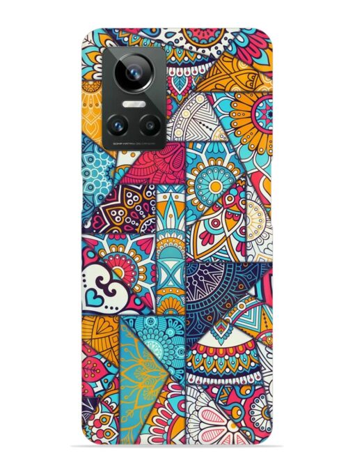 Patchwork Pattern Vintage Snap Case for Realme Gt Neo 3 Zapvi