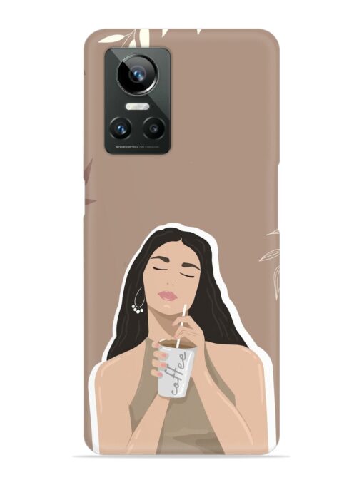 Girl With Coffee Snap Case for Realme Gt Neo 3 Zapvi