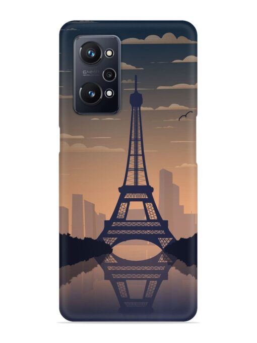 France Paris Eiffel Tower Gradient Snap Case for Realme Gt Neo 3T Zapvi