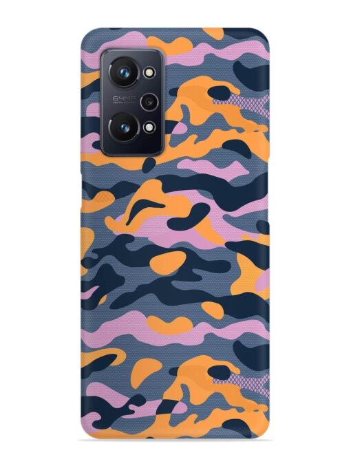 Camouflage Army Military English Orange Art Snap Case for Realme Gt Neo 3T Zapvi