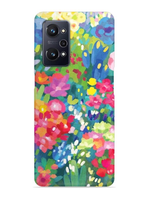 Watercolor Flower Art Snap Case for Realme Gt Neo 3T