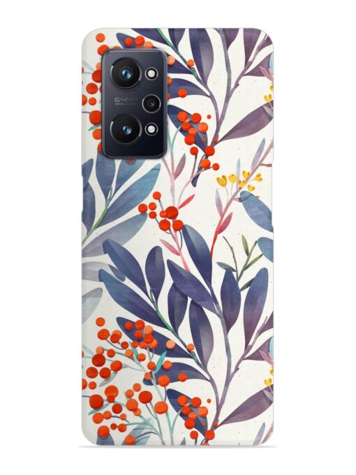 Seamless Floral Pattern Snap Case for Realme Gt Neo 3T