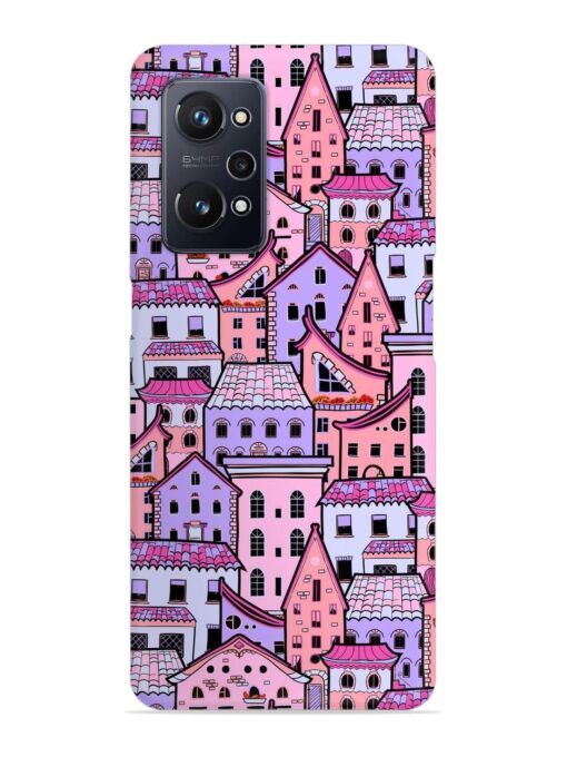 Seamless Pattern Houses Snap Case for Realme Gt Neo 3T Zapvi