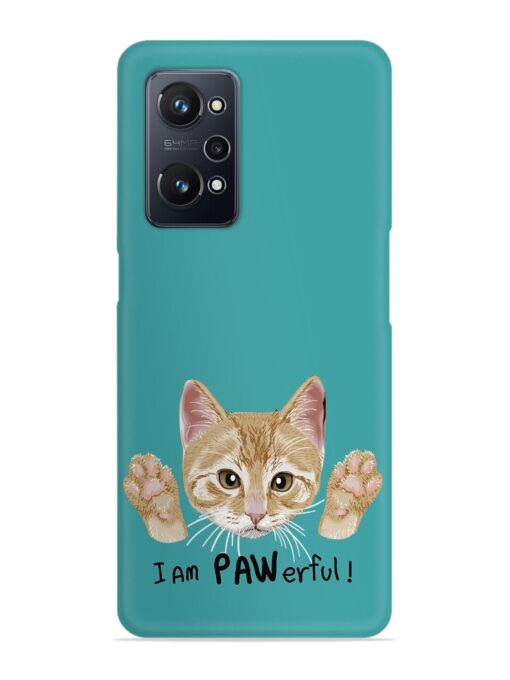 Typography Slogan Cat Snap Case for Realme Gt Neo 3T