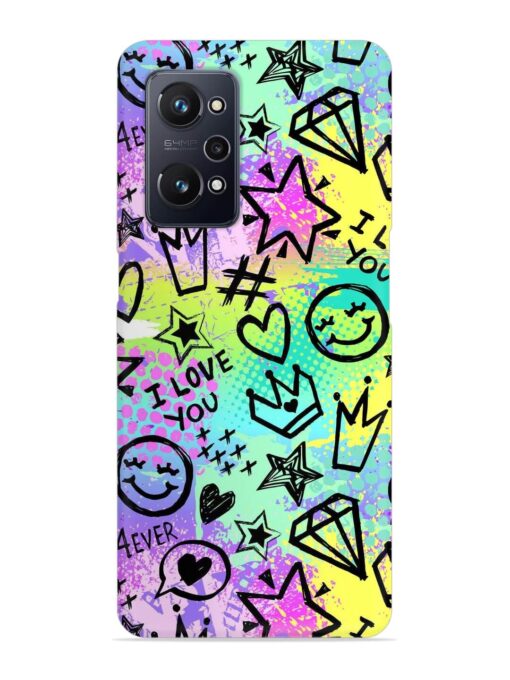 Bright Seamless Pattern Snap Case for Realme Gt Neo 3T Zapvi