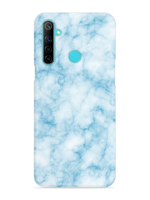 Blue White Natural Marble Snap Case for Realme Narzo 10