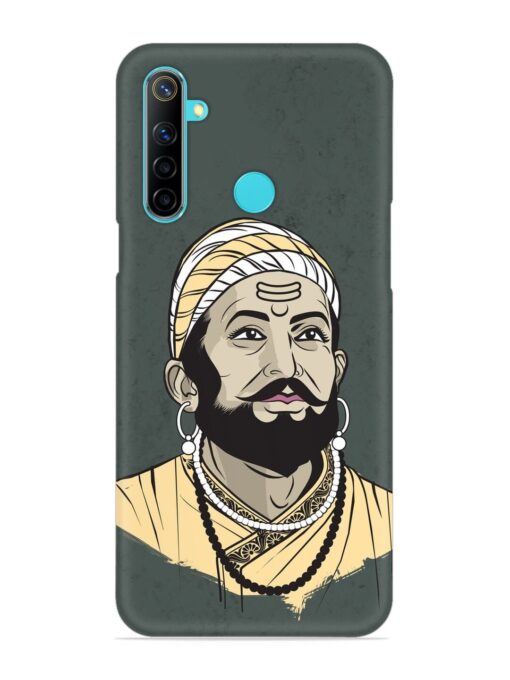 Shivaji Maharaj Vector Art Snap Case for Realme Narzo 10 Zapvi