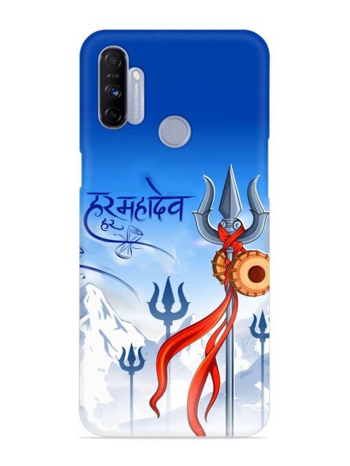 Har Har Mahadev Trishul Snap Case for Realme Narzo 10A Zapvi