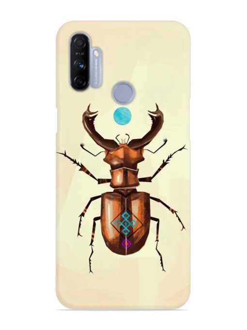 Stag Beetle Vector Snap Case for Realme Narzo 10A